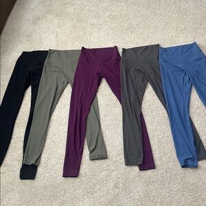 Lot of 5 Lululemon Ribbed Align Leggings Size 4